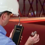 Badanie przyczepności powłoki miernikiem Elcometer 510 na konstrukcji